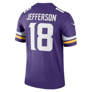 MN.Vikings #18 Justin Jefferson Purple Legend Jersey Stitched American Football