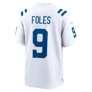 IN.Colts #9 Nick Foles White Player Game Jersey Stitched American Football Jerse