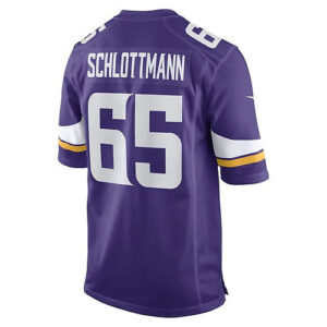 MN.Vikings #65 Austin Schlottmann Purple Game Player Jersey Stitched American Fo