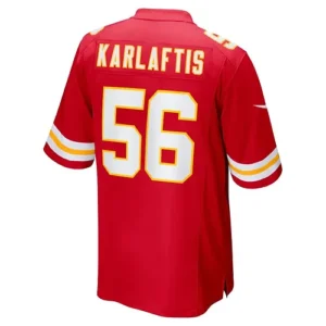 KC.Chiefs #56 George Karlaftis Red 2022 Draft First Round Pick Player Game Jerse