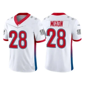 C.Bengals #28 Joe Mixon 2022 White Pro Bowl Stitched Jersey American Football Je