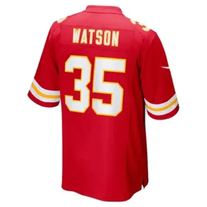 KC.Chiefs #35 Jaylen Watson Red Game Player Jersey Stitched American Football Je