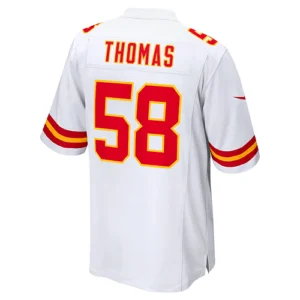 KC.Chiefs #58 Derrick Thomas White Retired Player Game Jersey Stitched American