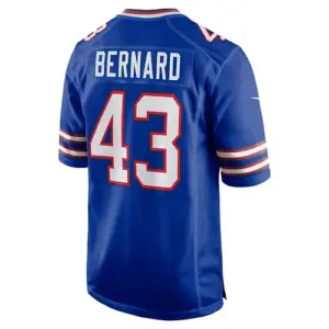 B.Bills #43 Terrel Bernard Royal Game Player Jersey American Stitched Football J