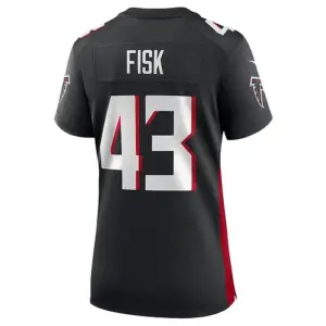 A.Falcons #43 Tucker Fisk Black Player Game Jersey Stitched American Football Je