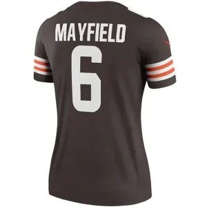 C.Browns #6 Baker Mayfield Brown Legend Player Jersey Stitched American Football