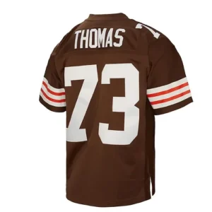 C.Browns #73 Joe Thomas Mitchell & Ness Brown 2007 Legacy Retired Player Jersey