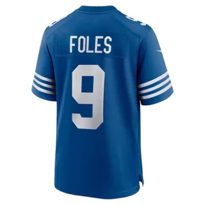 IN.Colts #9 Nick Foles Blue Player Game Jersey Stitched American Football Jersey