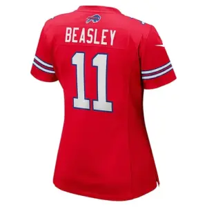 B.Bills #11 Cole Beasley Red Game Player Jersey Stitched American Football Jerse