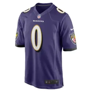 Men's Nike Roquan Smith Purple Baltimore Ravens Team Game Jersey