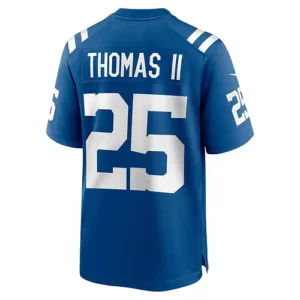 IN.Colts #25 Rodney Thomas II Royal Game Player Jersey Stitched American Footbal