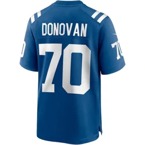 IN.Colts #70 Art Donovan Royal Game Retired Player Jersey Stitched American Foot