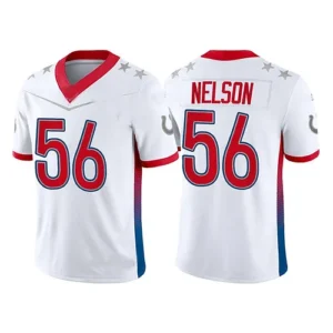 IN.Colts #56 Quenton Nelson 2022 White Pro Bowl Stitched Jersey American Footbal