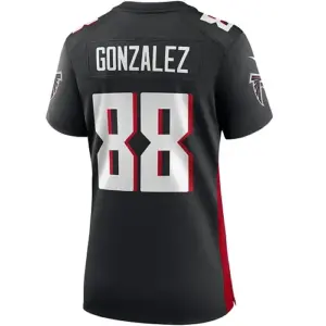 A.Falcons #88 Tony Gonzalez Black Game Retired Player Jersey Stitched American F