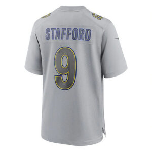 LA.Rams #9 Matthew Stafford Gray Atmosphere Fashion Game Jersey Stitched America