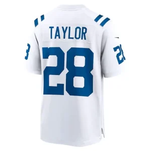 IN.Colts #28 Jonathan Taylor White Player Game Jersey Stitched American Footbal