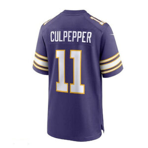 MN.Vikings #11 Daunte Culpepper Classic Retired Player Game Jersey - Purple Stit