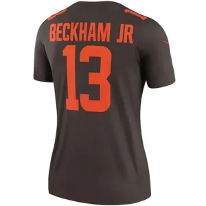 C.Browns #13 Odell Beckham Jr. Brown Alternate Legend Jersey Stitched American F