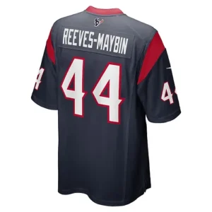 H.Texans #44 Jalen Reeves-Maybin Navy Game Player Jersey Stitched American Footb