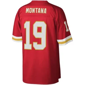 KC.Chiefs #19 Joe Montana Mitchell & Ness Red 1994 Legacy Replica Jersey Stitche