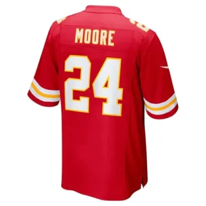 KC.Chiefs #24 Skyy Moore Red Game Player Jersey Stitched American Football Jerse