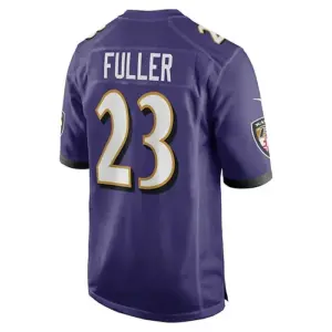 B.Ravens #23 Kyle Fuller Purple Game Player Jersey Stitched American Football Je