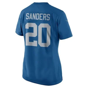 D.Lions #20 Barry Sanders Barry Sanders Blue 2017 Throwback Retired Player Game