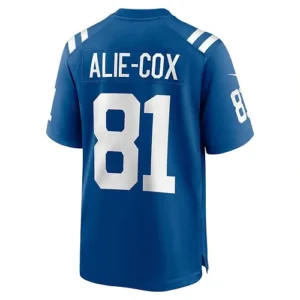 IN.Colts #81 Mo Alie-Cox Royal Team Game Jersey Stitched American Football Jerse