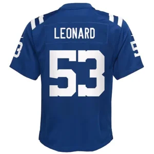 IN.Colts #53 Darius Leonard Royal Game Player Jersey Stitched American Football