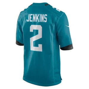 J.Jaguars #2 Rayshawn Jenkins Teal Game Player Jersey Stitched American Football