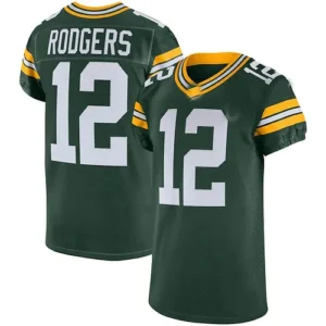 GB.Packers #12 Aaron Rodgers Green Vapor Elite Jersey Stitched American Football