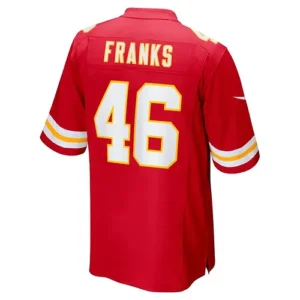 KC.Chiefs #46 Jordan Franks Red Game Player Jersey Stitched American Football Je