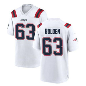 NE.Patriots #63 Isaiah Bolden Game Jersey - White Stitched American Football Jer