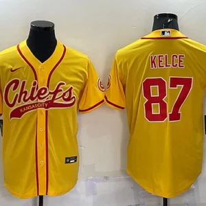 KC.Chiefs #87 Travis Kelce Baseball Jersey