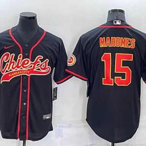 KC.Chiefs #15 Patrick Mahomes Baseball Jersey