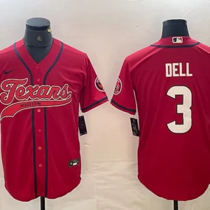 H.Texans #3 Tank Dell Baseball Jersey