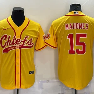 KC.Chiefs #15 Patrick Mahomes Baseball Jersey