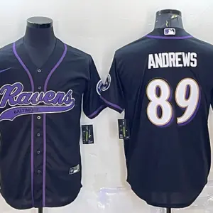 B.Ravens #89 Mark Andrews Baseball Jersey