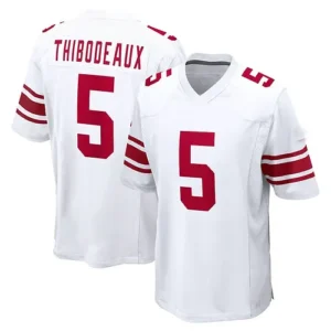 NY.Giants #5 Kayvon Thibodeaux White 2022 Draft First Round Pick Game Jersey Sti