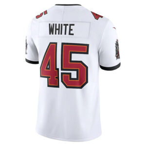 TB.Buccaneers #45 Devin White White Vapor Limited Player Jersey Stitched America