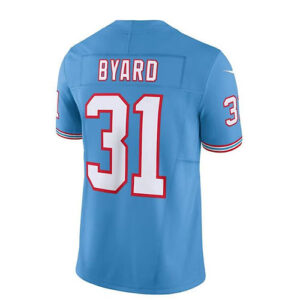 T.Titans #31 Kevin Byard Light Blue Oilers Throwback Vapor F.U.S.E. Limited Jers