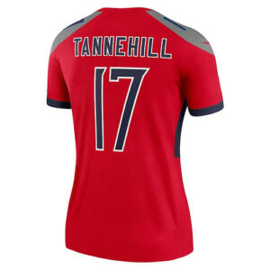 T.Titans #17 Ryan Tannehill Red Inverted Legend Jersey Stitched American Footbal