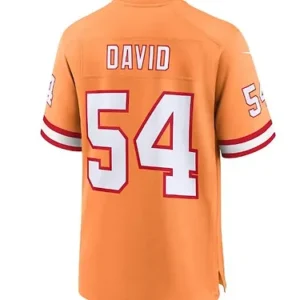 TB.Buccaneers #54 Lavonte David Throwback Game Jersey - Orange Stitched American