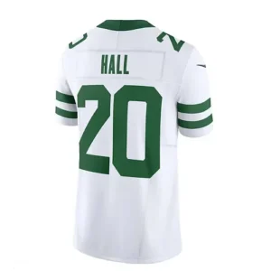 NY.Jets #20 Breece Hall White Legacy Vapor F.U.S.E. Limited Jersey Stitched Amer