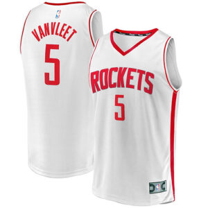 Men's Fanatics Fred VanVleet White Houston Rockets Fast Break Replica Player Jer