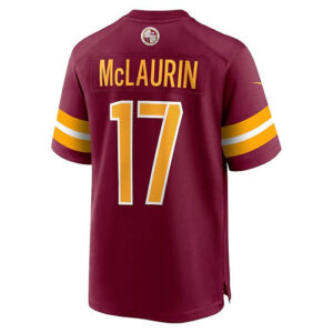 W.Commanders #17 Terry McLaurin Burgundy Game Jersey Stitched American Football