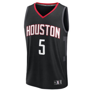 Men's Fanatics Fred VanVleet Black Houston Rockets Fast Break Replica Player Jer