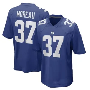 NY.Giants #37 Fabian Moreau Royal Game Player Jersey Stitched American Football