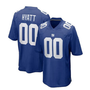 NY.Giants #00 Jalin Hyatt 2023 Draft Pick Game Jersey - Royal Stitched American