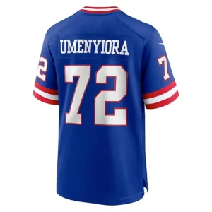 NY.Giants #72 Osi Umenyiora Royal Classic Retired Player Game Jersey Stitched Am